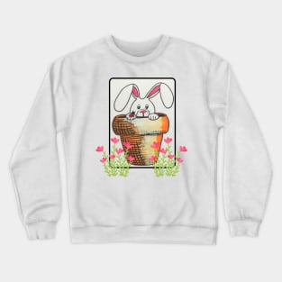 Hide and seek bunny Crewneck Sweatshirt